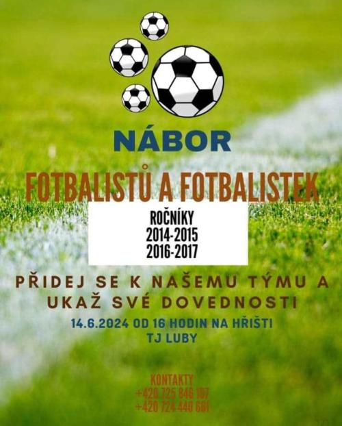 Nábor fotbalistů a fotbalistek